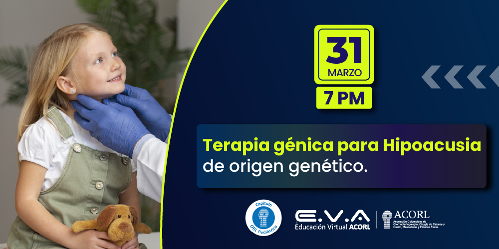 Banner del seminario web: 138. Reunión de Capítulo Otorrinolaringología Pediátrica