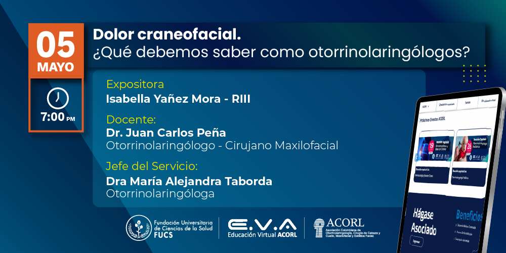 Banner del seminario web: 142. Reunión académica Fundación Universitaria de Ciencias de la Salud
