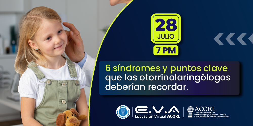 Banner del seminario web: 148. Reunión Capítulo Otorrinolaringología Pediátrica