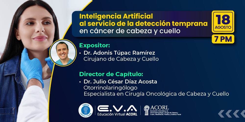 Banner del seminario web: 149. Reunión Capítulo – Cabeza y Cuello