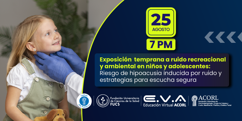 Banner del seminario web: 150. Reunión Capítulo de Otorrinolaringología Pediátrica