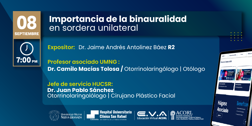 Banner del seminario web: 152. Reunión Académica Universidad Militar Nueva Granada