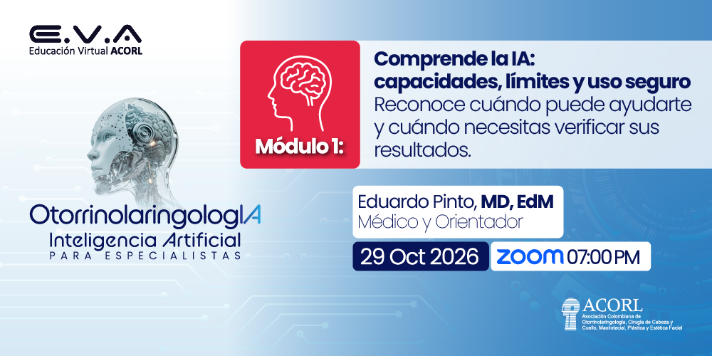 Banner del seminario web: 157. OtorrinolaringologIA: Inteligencia Artificial para Especialistas